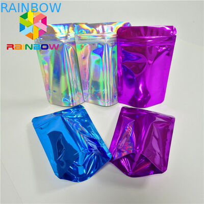 Sacchetti di plastica di estensione dei capelli dei cosmetici che imballano la borsa riutilizzabile della chiusura lampo di Mylar