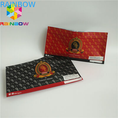 Sacchetti di plastica a chiusura lampo risigillabili che imballano chiaro stoccaggio glassato olografico dell'alimento del sigaro