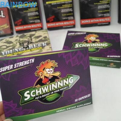 Sacchetti su ordinazione pieghevoli che imballano 300gsm giorno del cartone 7 scatola della pillola da 2 giorni