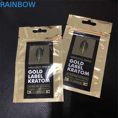 Tre sacchetti di plastica di Mylar della guarnizione dei lati che imballano logo su ordinazione delle borse stampato