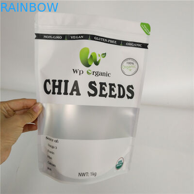 Le borse di plastica di alluminio dello spuntino hanno asciugato l'imballaggio per alimenti per le spezie dei semi del riso del pesce