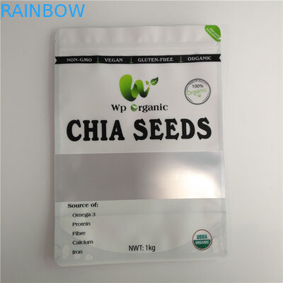 Le borse di plastica di alluminio dello spuntino hanno asciugato l'imballaggio per alimenti per le spezie dei semi del riso del pesce