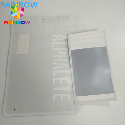 Imballaggio bianco opaco della decorazione dell'anello del trasduttore auricolare di Mylar della saldatura a caldo della prova dell'odore del pacchetto dei sacchetti di plastica