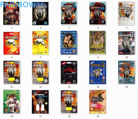 Mamba della carta durevole della bolla/magnum d'imballaggio 25k/scatola di presentazione rigida della capsula della pillola di rinoceronte 69 di Rox