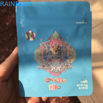 Recentemente i biscotti caldi di vendita insaccano con gli autoadesivi olografici dei biscotti la borsa di Mylar della prova dell'odore per l'imballaggio dell'erbaccia