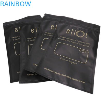 Il rinforzo inferiore d'imballaggio della cassa del telefono del trasduttore auricolare insacca la dimensione su misura chiusura lampo di plastica