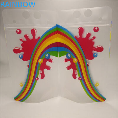 Le borse del rinforzo del fondo del latte del succo puro, durevoli stanno sui sacchetti della stagnola con la maniglia