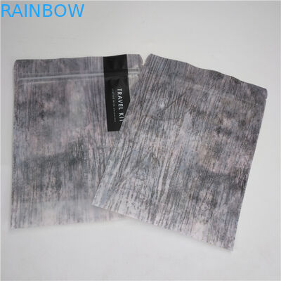 L'imballaggio dei cosmetici di Gu del fondo della serratura dello zip di plastica sta sul sacchetto di Mylar con la chiara parte anteriore