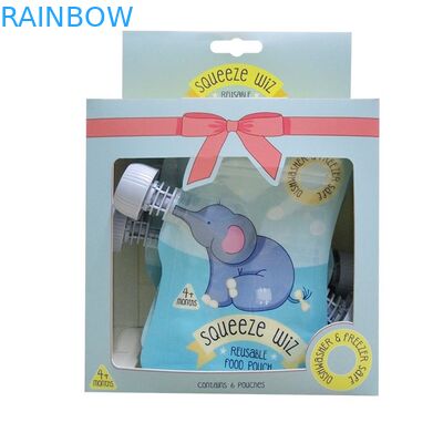 Chiusura lampo riutilizzabile d'imballaggio di compressione di forma del sacchetto liquido animale del becco doppia