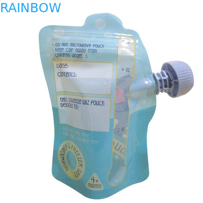 Chiusura lampo riutilizzabile d'imballaggio di compressione di forma del sacchetto liquido animale del becco doppia