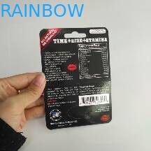 Scatola di presentazione di carta d'imballaggio di rinoceronte della carta riciclabile della bolla per il potenziamento sessuale maschio