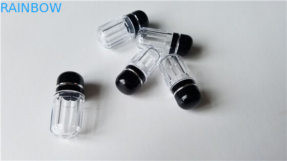 Cappuccio variopinto del metallo dei chiari della pillola di Bottless di rinoceronte contenitori di plastica della capsula per le carte 3D