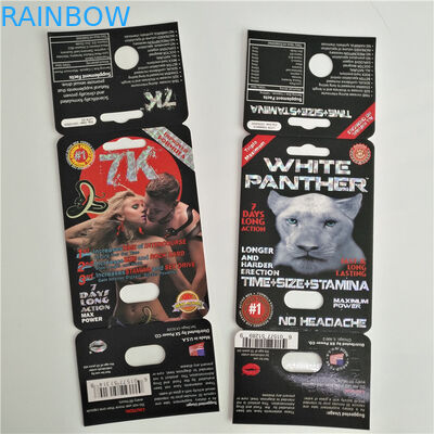 pillola sessuale della pantera 7K che imballa logo su ordinazione della carta femminile di potenziamento con la scatola di presentazione