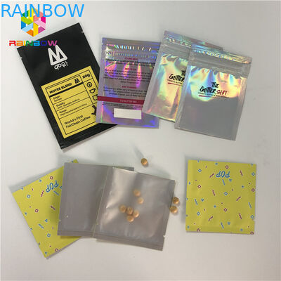 Odori le pillole della compressa dei cosmetici termosaldate prova che imballano i mini pollici 3x5 con la chiara parte posteriore