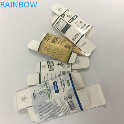 Scatola d'imballaggio del cartone CBD dell'olio della penna di carta di lusso su ordinazione del vape