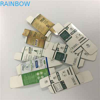 L'abitudine ha stampato il contenitore di carta d'imballaggio di bottiglia del contagoccia dell'olio della bottiglia di olio essenziale della piccola scatola 10ml 30ml CBD