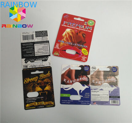 Carta UV della bolla di stampa che imballa le carte della bolla della carta della bottiglia di olio di CBD/cartuccia elettronica di Vape