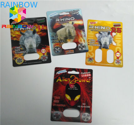 Attrezzo d'imballaggio 69 di potere delle pillole del sesso della carta della bolla del contenitore della capsula 7 3d 6000