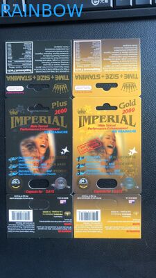 Imballaggio maschio d'imballaggio primo della capsula del rinforzatore della scatola di carta delle pillole rinoceronte/di zen 13