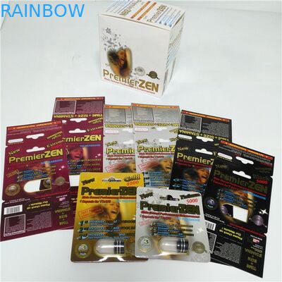 Carta durevole della bolla che imballa la scatola di presentazione maschio delle pillole di potenziamento di zen primo