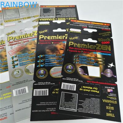 Carta durevole della bolla che imballa la scatola di presentazione maschio delle pillole di potenziamento di zen primo