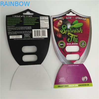 Imballaggio maschio d'imballaggio delle pillole di potenziamento del cantaride 2000 della carta della bolla della pillola del sesso