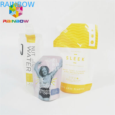Sacchetto del becco della prova della perdita che imballa la borsa di nylon del succo liquido di superficie lucido della bevanda laminata