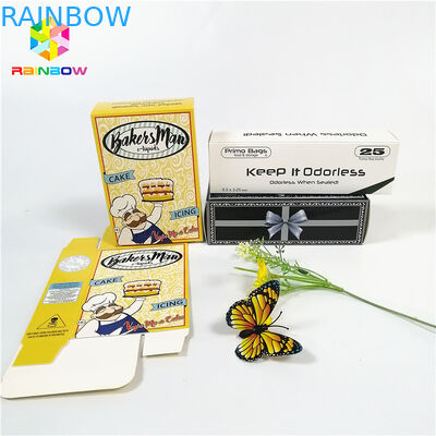 La marca su ordinazione riciclabile di progettazione di logo ha stampato le scatole di carta di carta di timbratura calde UV con il foro di caduta per i cosmetici del regalo