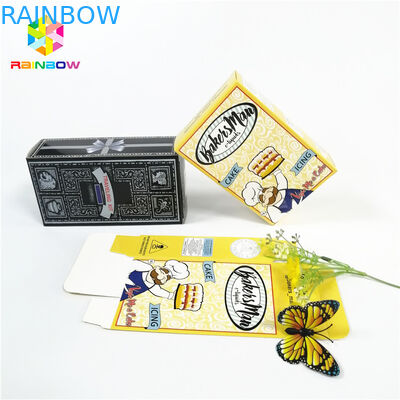 Il logo di timbratura caldo brillante lucido di marca dell'OEM ha stampato le scatole di carta d'imballaggio del ciglio dei cosmetici del regalo della scatola di carta