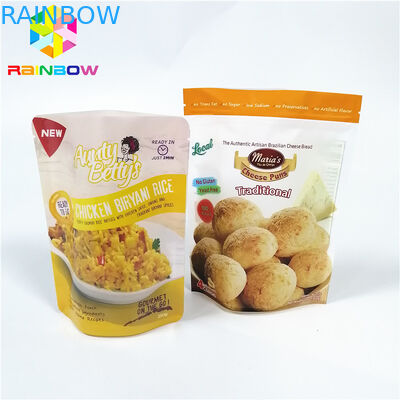 Sacchetti di plastica cotti a vapore salsa che imballano ebollizione cucinando la serratura della chiusura lampo di stoccaggio di vuoto