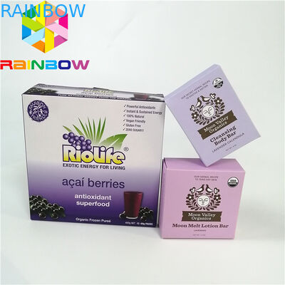 Tè ondulato pac del caffè del commestibile del contenitore di bollettino del cartone della flauto della scatola di carta di Kraft della cera della carta riciclabile piana porpora del rivestimento