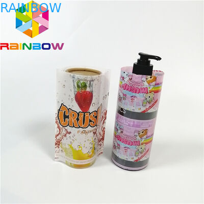 Superficie lucida materiale di plastica della laminazione di stampa degli strizzacervelli delle etichette su ordinazione PET/PVC della manica