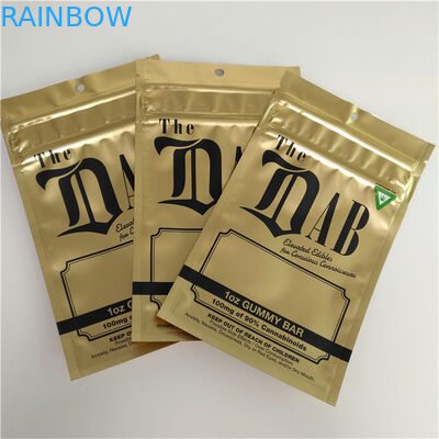 La prova dell'odore sta sull'imballaggio gommoso innocuo per i bambini sigillato lato 1OZ delle borse 3 del sacchetto della chiusura lampo