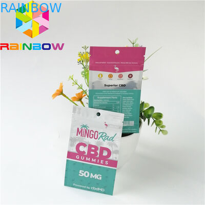 Sacchetti di plastica del di alluminio che imballano il pacchetto di erbe di incenso della cima CBD della chiusura lampo della prova dell'odore