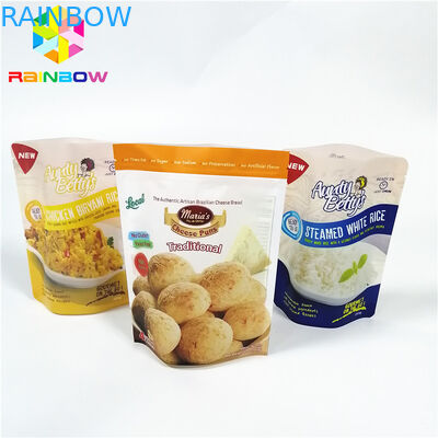 Di plastica su misura stanno sul sacchetto, logo del sacchetto del foglio di alluminio termoresistente