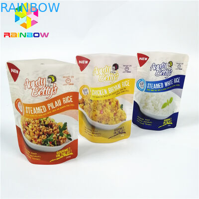 Di plastica su misura stanno sul sacchetto, logo del sacchetto del foglio di alluminio termoresistente