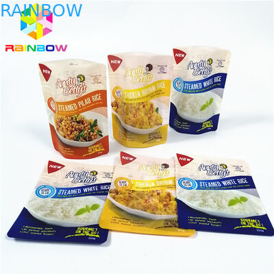 Sacchetto trasparente della storta di vuoto della borsa ad alta temperatura di stoccaggio per l'imballaggio del riso cotto a vapore salsa