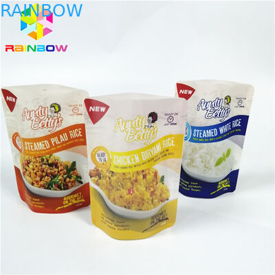 Sacchetto trasparente della storta di vuoto della borsa ad alta temperatura di stoccaggio per l'imballaggio del riso cotto a vapore salsa