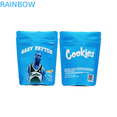 Il bambino di plastica resistente sta sulla dimensione d'imballaggio delle borse 3.5g del fiore biodegradabile del sacchetto