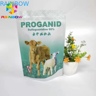 imballaggio animale della droga della polvere solubile dell'ossitetraciclina della borsa 20% della serratura dello zip di 50g 100g