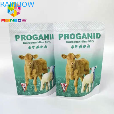 imballaggio animale della droga della polvere solubile dell'ossitetraciclina della borsa 20% della serratura dello zip di 50g 100g