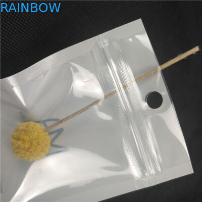 I testi neri hanno stampato il fondo bianco dei sacchetti dell'imballaggio dei gioielli per i pacchetti Earings del braccialetto