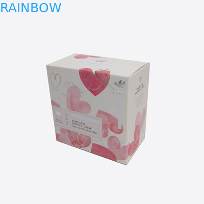 Cartone bianco d'imballaggio pieghevole della scatola di carta dell'esposizione per il regalo dei biscotti del cosmetico/sapone/alimento