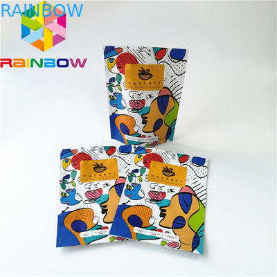 Stia sui sacchetti di plastica a chiusura lampo che imballano, borsa di caffè riutilizzabile del di alluminio