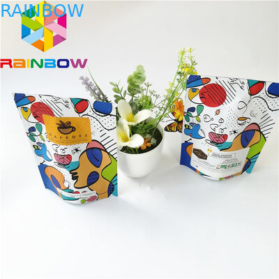 Stia sui sacchetti di plastica a chiusura lampo che imballano, borsa di caffè riutilizzabile del di alluminio