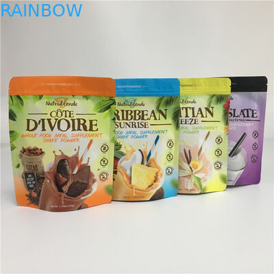 la chiusura lampo di alluminio 200g sta sui sacchetti che imballano la rotocalcografia su ordinazione per proteina