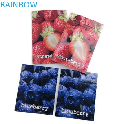 Sacchetti di plastica di sapore THC Gummies della frutta che imballano borsa piana con Ziper innocuo per i bambini