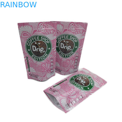 L'abitudine d'imballaggio del caffè americano ha stampato la chiusura lampo sta sulla prova Eco dell'odore del sacchetto amichevole