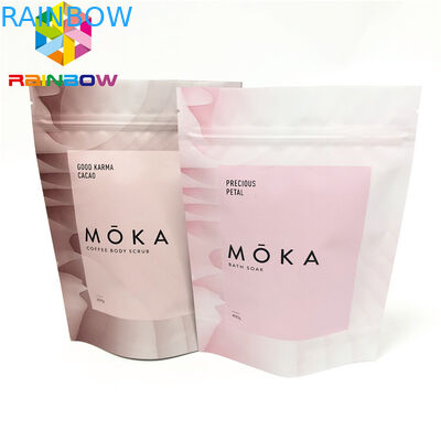 Moq basso Digital stampata sta sul cordone fatto borsa di imballaggio per alimenti del mestiere della chiusura lampo del sacchetto