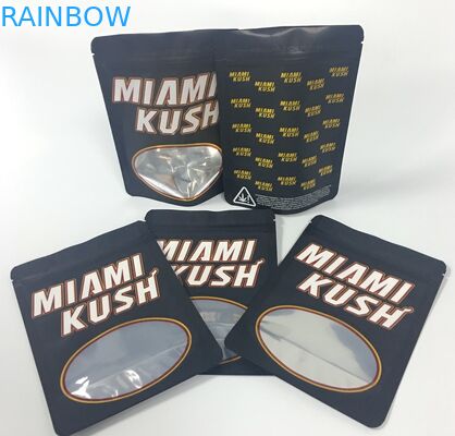 L'incenso di erbe di Edibles insacca i pollici medici del pacchetto 4x6 della marijuana con la chiara finestra